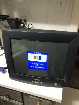 Dell E772c Color Monitor Crt Vintage Retro Gaming