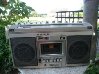 Vintage Pioneer Sk - 21 Boombox Fm/am Radio /cassette Deck Portable Stereo Silver