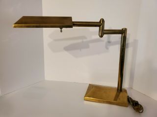 Frederick Cooper Vintage Swing Arm Brass Table Lamp.