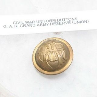 Uniform Button Civil War Antique Grand Army Republic Gar Vintage Metal Union