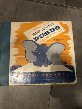 Walt Disney Dumbo 3 78 Rpm Victor Records From The Movie Sound Track 1941