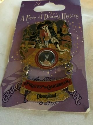 Disney Pin A Piece Of Disney History 2009 Pirates Of The Caribbean (5 Of 12) Le