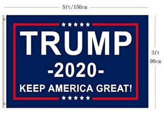 2 Packs President Donald Trump 2020 Flag Keep America Great Flag Vivid 2