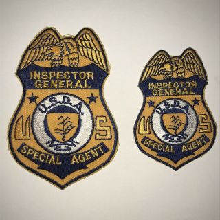 U.  S.  D.  A Inspector General Badge Patch Set
