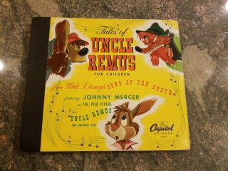 Disney Tales Of Uncle Remus 1947 Capitol 78 Rpm 3 Record Set Cc - 40