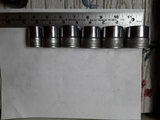 Vintage Craftsman C - Series 1/2 " Drive 6pc (made By Snap - On) Htf