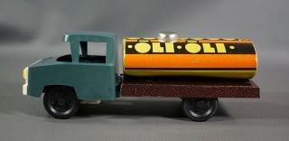 Vintage Russian Ussr Norma Tallinn Tin Toy Friction Truck Oil Petrol Tanker Tank