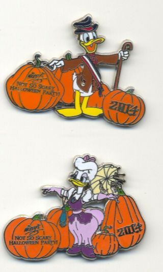 4659 Disney 2 Artist Proof Halloween Party 2014 Pins Donald Daisy