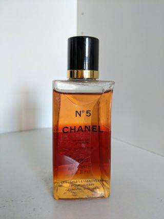 Vintage Chanel No 5 Essential Bath Oil 3.  4oz 85 Full