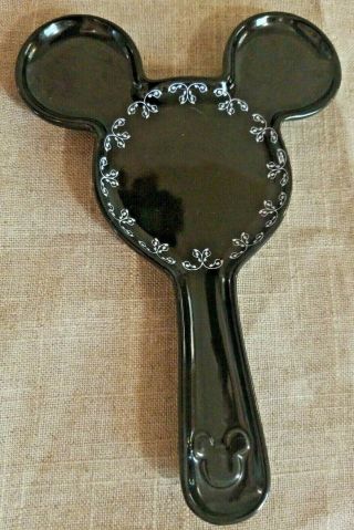 Authentic Disney Parks Black And White Mickey Mouse Ears Spoon Rest