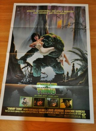 Swamp Thing Vintage One Sheet Movie Poster 27x41
