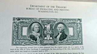 Department of the Treasury,  BUREAU OF ENGRAVING AND PRINTING Washington DC. 3