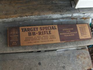Vintage Daisy Bb Gun Model 99 Target Rifle Box Only,  More