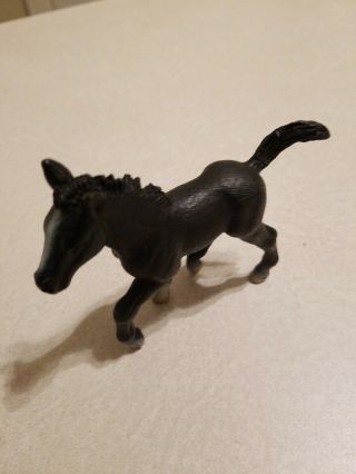 Schleich Foal Colt Small Horse Black Figure 2004 Am Limes 69 - 3 " Long S/h