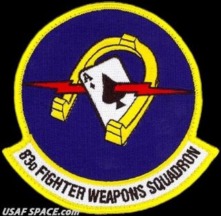 Usaf 83rd Fighter Weapons Squadron - Tyndall Afb,  Fl - Air Force Patch