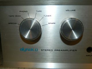 Vtg Dynaco Stereo Preamplifier Pat - 4 Great Cosmetic
