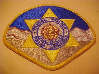 Palm Springs California Tribal Police Patch Shoulder Size