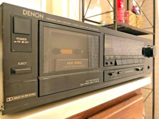 Vintage Denon Dr - M10hr Hx Pro 3 Motor Stereo Cassette Deck Player Recorder