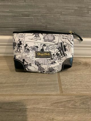 Disney Dooney & Bourke Mickey Mouse Comic Strip Satchel Purse Cosmetic Bag