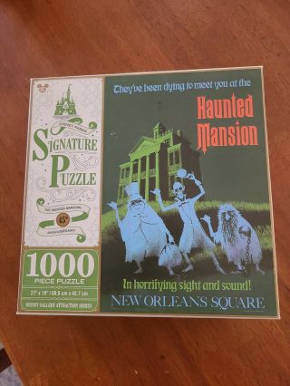 Disneyland Haunted Mansion 1000 Piece Puzzle Out Of Print Opened Never Assembled