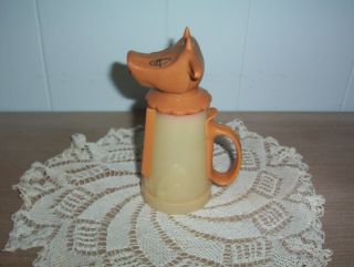 Vintage 6” Moo - Cow Creamer Plastic PITCHER Handle WHIRLEY WARREN PA 2