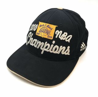 Vintage Adidas La Lakers 2010 Back 2 Back Championship Hat Snapback Los Angeles