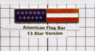 American Flag Bar By Most Police And Fire Departments - Pin & Catch Back
