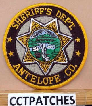 Antelope County,  Nebraska Sheriff (police) Shoulder Patch Ne