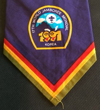 Boy Scout 17th World Jamboree Mondial 1991 Neckerchief Korea