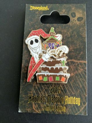 Disney 2013 Haunted Mansion Holiday Jack Sandy Claws Le Gingerbread House Pin