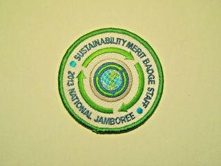 2013 National Jamboree Sustainability Merit Badge Staff Patch