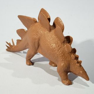 Vintage Plastic Stegosaurus Dinosaur Figure Toy (british Museum Natural History)