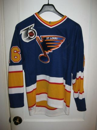 Vintage 1990’s St.  Louis Blues Hockey Jersey Brett Hull 16 Ccm L