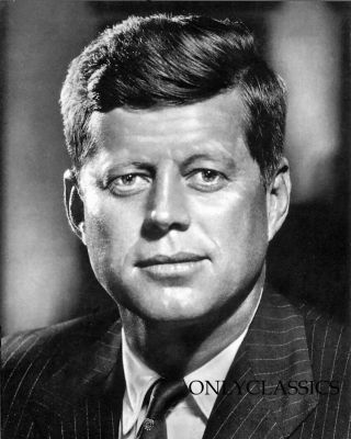 1961 Iconic Portrait 8x10 Photo President John F Kennedy Oval Office White House