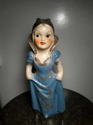 Vintage 1940s - 50s Carnival Prize Chalkware 14 " Snow White Figure/statue