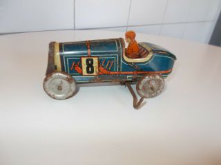 Jouet Ancien Voiture De Course Memo Gutmann N°708/2157 Race Car Vintage Toys Car