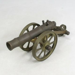 C621: Japanese Cannon Statue Of Copper Ware With Good Quality And Work