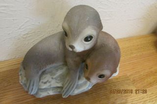 Homco Seal Pups Porcelain Figurine 3