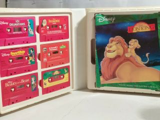 Disney Storyteller Cassette Read - Along 9 Books W/ Case 1979 Take - A - Tape Along