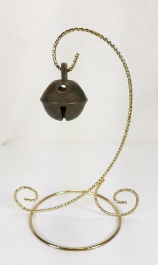 Antique Burmese Bronze Water Buffalo Bell With Stand