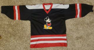 Mickey Mouse Vintage 90s Hockey Jersey Adult Mens Genus M/l.