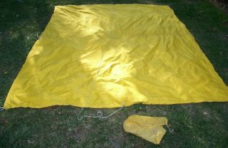 Vintage Rei Tarp Tent Yellow 107 " X 81 " (7 