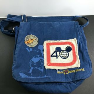 Walt Disney World Magic Kingdom 40th Anniversary Mickey Mouse Messenger Bag