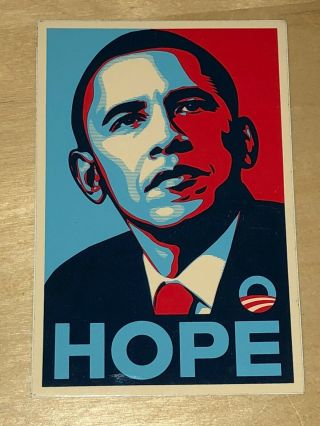 Barack Obama Hope 2008 Shepard Fairey Art Sticker President Campaign Usa Obey