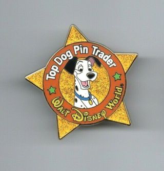 Htf Disney Pin Wdw Cast Member Top Dog Pin Trader Award Pongo 101 Dalmatians Le