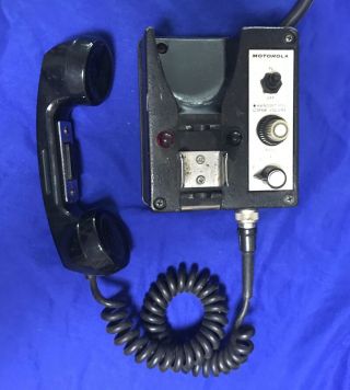 Vintage Motorola Radio Control Head With Handset