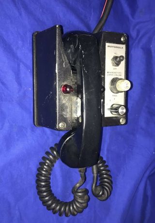 Vintage Motorola Radio Control Head With Handset 3