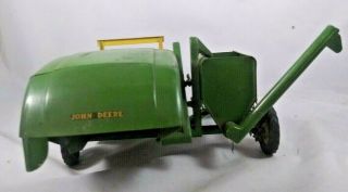Vintage 50 ' s Tru Scale metal John Deere Farm Tractor Combine Harvester 1:16 Toy 3