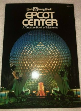 1989 Walt Disney Epcot Center Treasure Book Of Memories