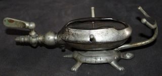 Antique Gas Curling Iron Heater Turtle